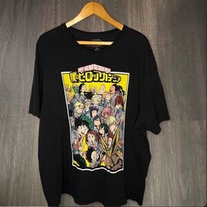 My Hero Academia Funimation Graphic Tee Black Size 2X